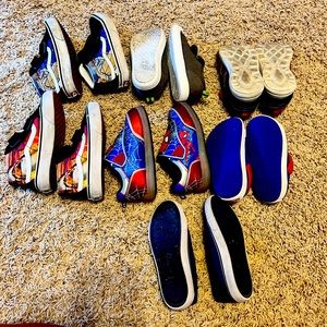 Lot of boys shoes